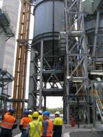 ash finished products silo